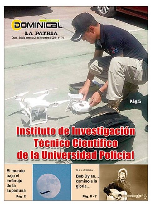La Patria, Bolivia, magazine Bob Dylan front cover