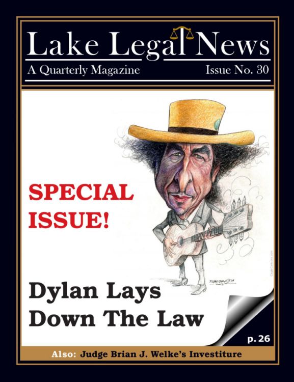 laje legal news magazine Bob Dylan front cover