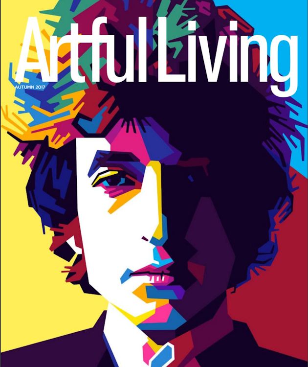 arful living magazine france Bob Dylan front cover