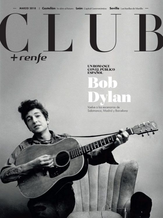 club renfe magazine Bob Dylan front cover