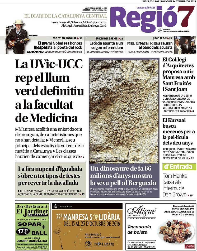 la rioja magazine Bob Dylan front cover