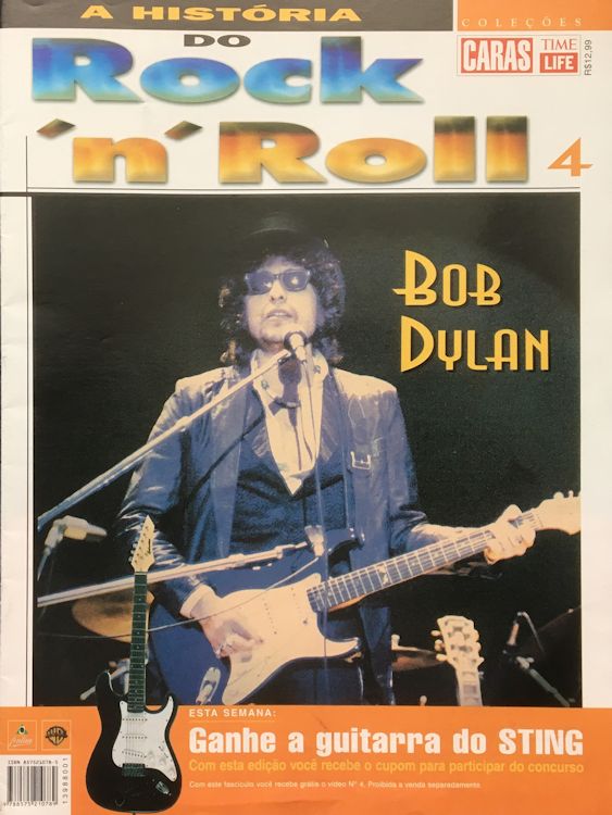 a historia do rock n roll magazine Bob Dylan front cover