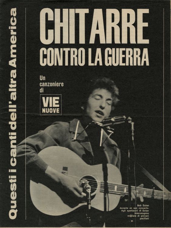 VIE NUOVE magazine Bob Dylan front cover