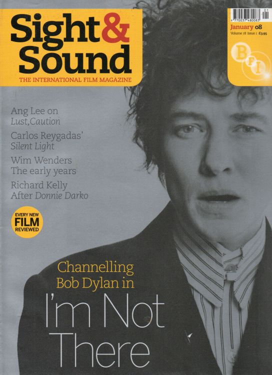 sight & sound uk magazine Bob Dylan front cover
