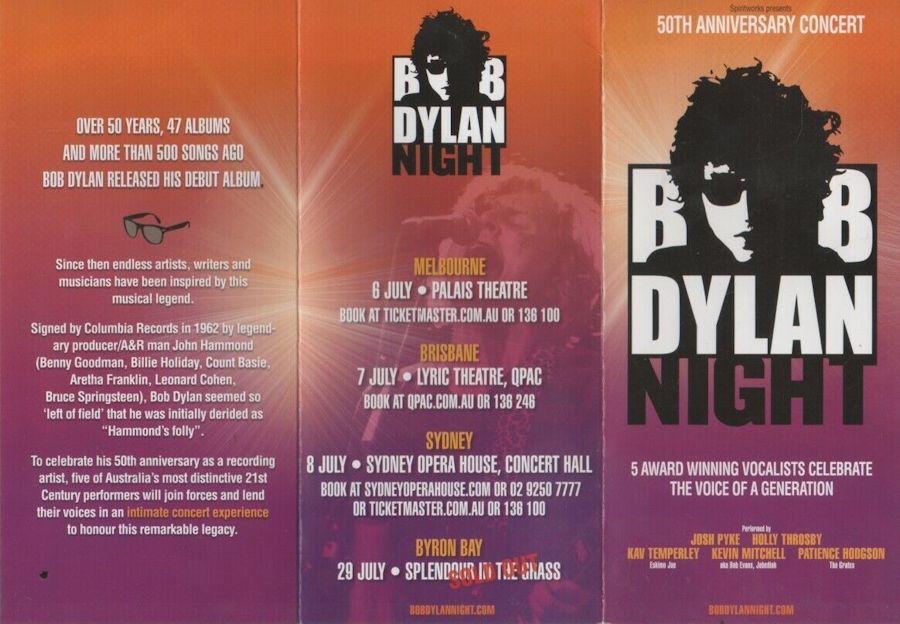 Bob Dylan Night Australia 2012