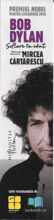 bob dylan bookmark Humanitas fiction for Suflare in Vênt