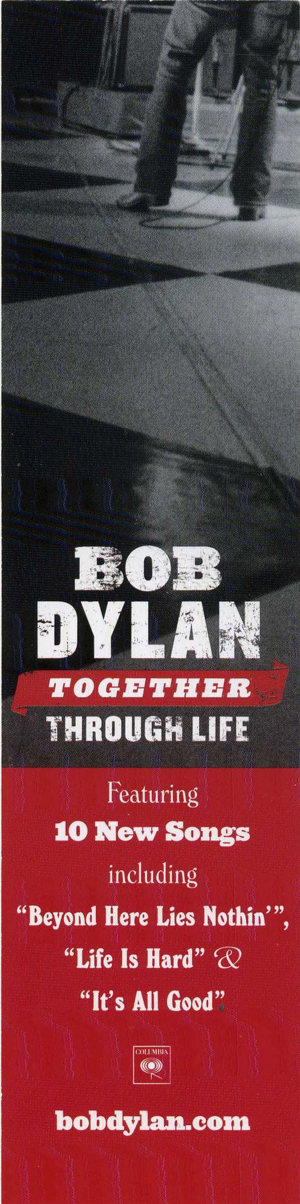 bob dylan bookmark together through life