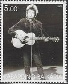 bob dylan Kabardino-Balkaria Republic stamp 2