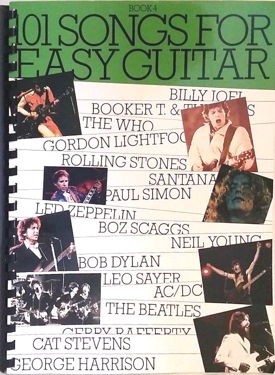 101 songs for easy guitar songbook
