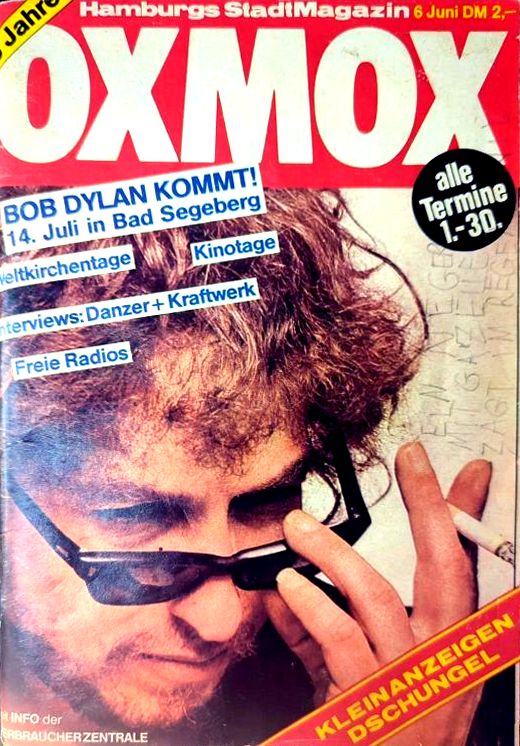 oxmox magazine Bob Dylan front cover