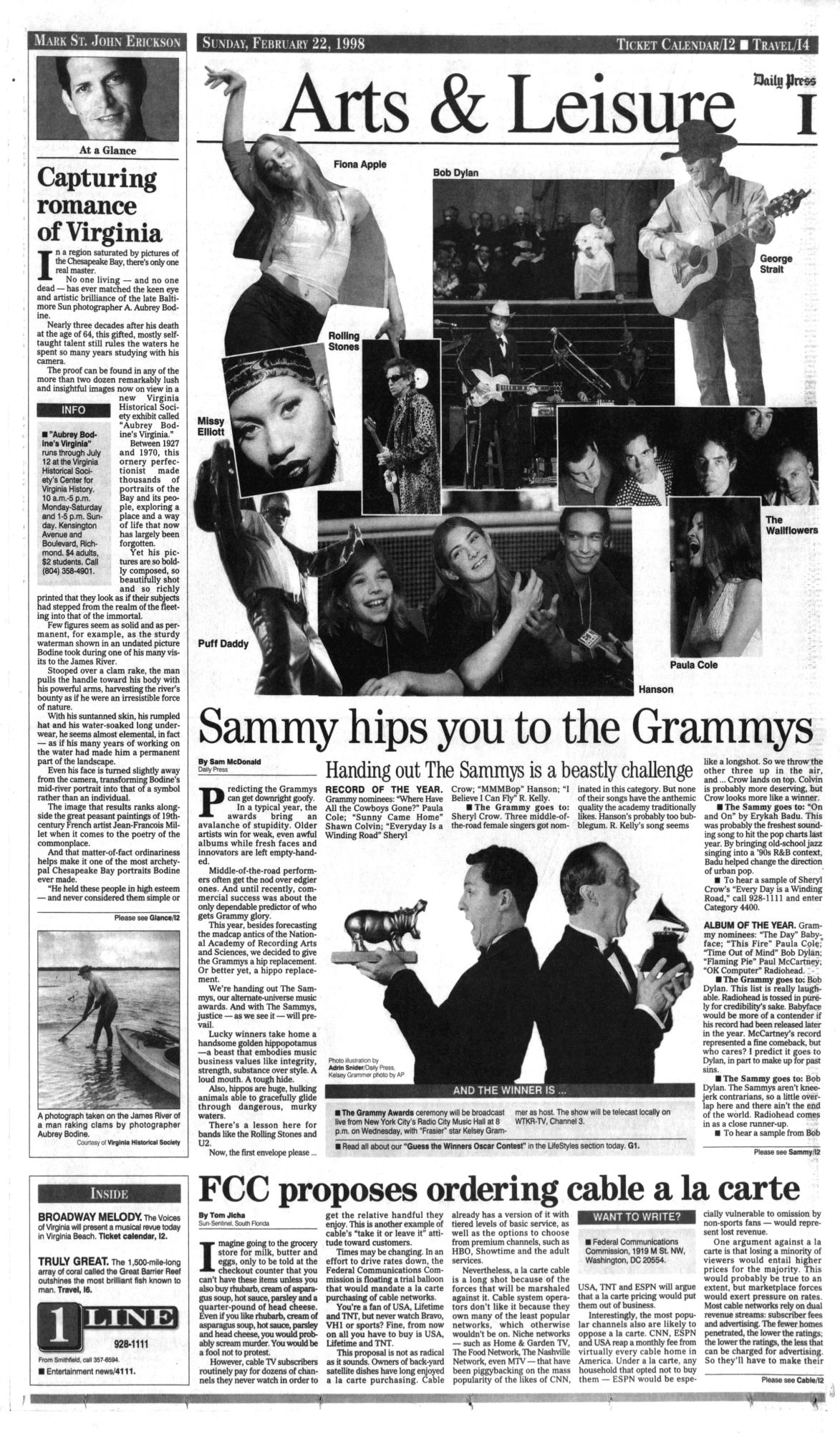 The daily press bob dylan front cover