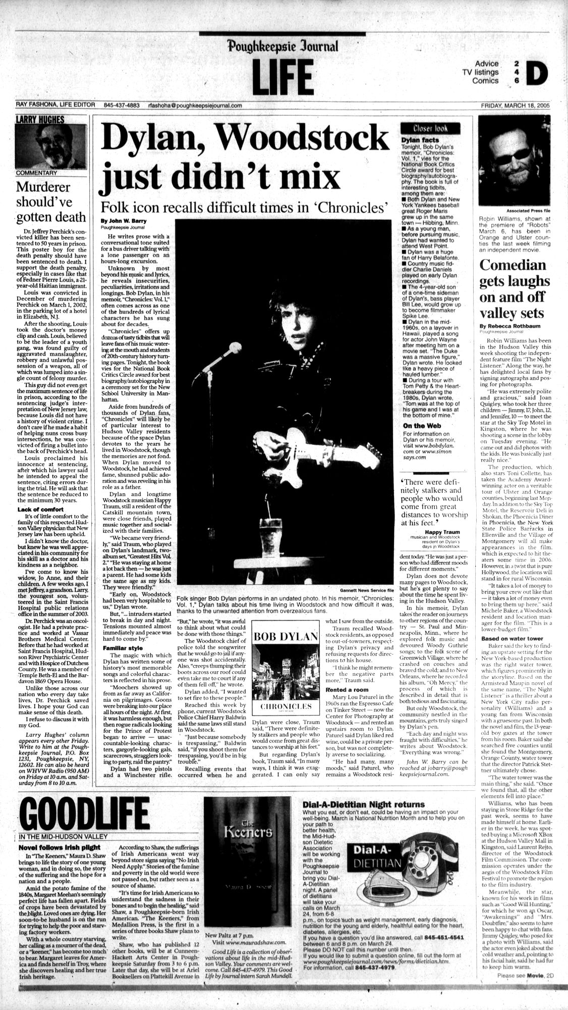 poughkeepsie Bob Dylan front cover