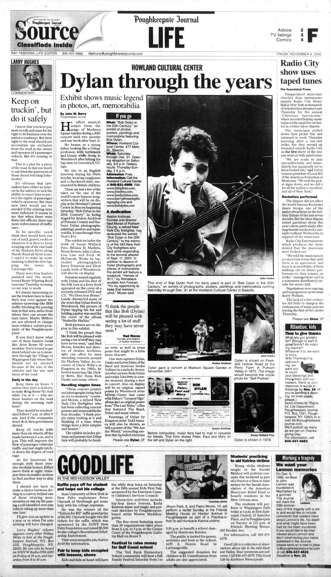 poughkeepsie Bob Dylan front cover