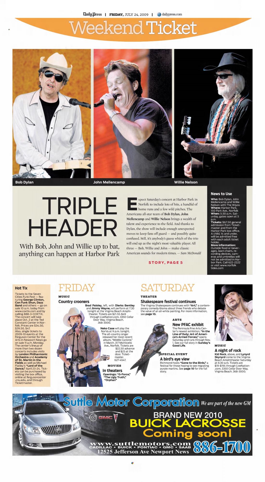 The daily press bob dylan front cover