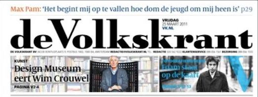 2011-03-25-de-volkskrant Bob Dylan front cover