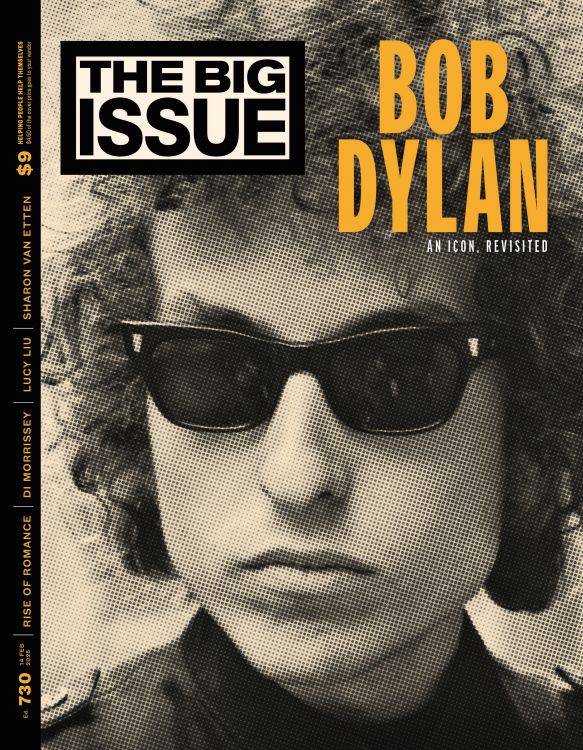 the big issue 2018 australia magazine Bob Dylan front cover