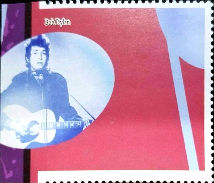 bob dylan 1 Union des Comores 2019 stamp
