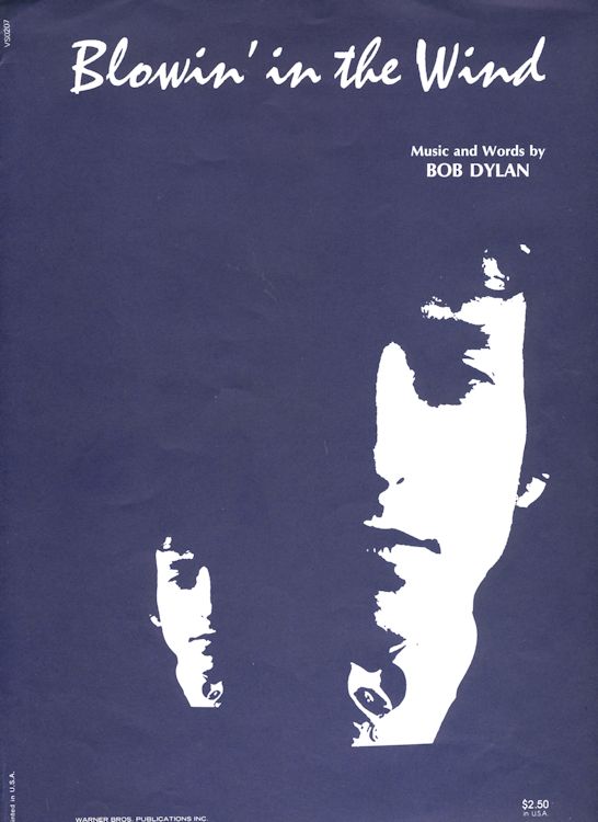 Bob Dylan Sheet Music Blowin' In The Wind
